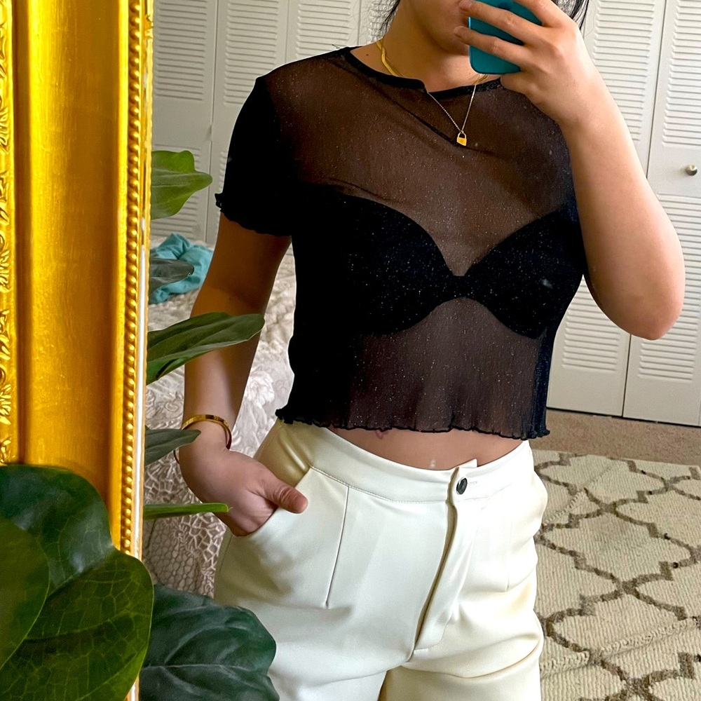 Brandy Melville Mesh Top